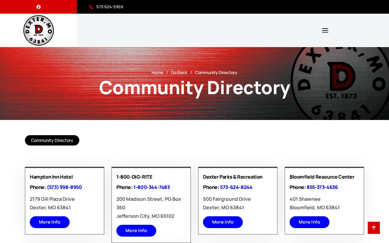 Dexter court records directory for Municipal Court contact